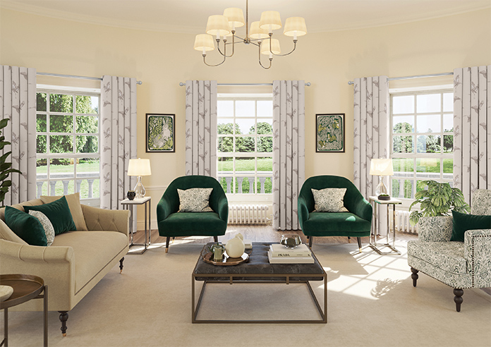 Cranes, Pearl - Made to Measure Curtains - Image 13